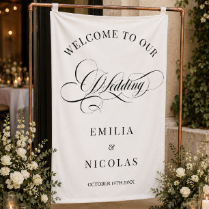 Classic Formal Wedding Welcome Sign