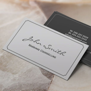 Classic Frame Marriage Counselling Business Card