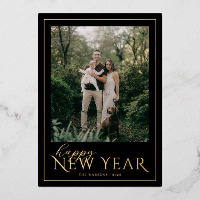 Classic Frame New Year Photo (Front)