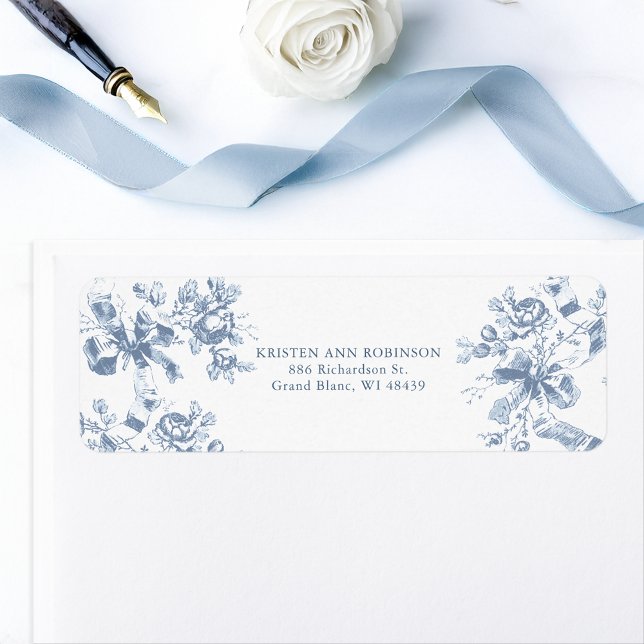 Classic French Blue Flowers & Ribbons Wedding (Creator Uploaded)