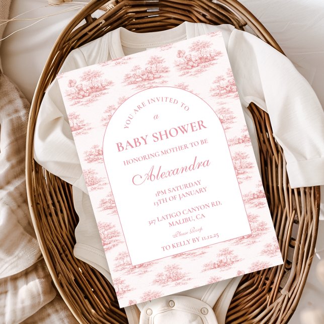 Classic French Country Baby Shower Invitation (Creator Uploaded)