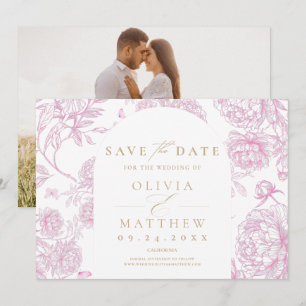 Classic French Floral Save The Date