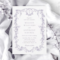Classic French Victorian Lavender Floral Wedding