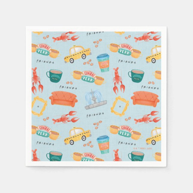 Classic FRIENDS™ Icons Pattern Napkin (Front)