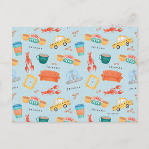 Classic FRIENDS™ Icons Pattern Postcard