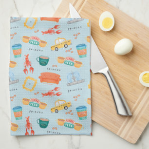 Classic FRIENDS™ Icons Pattern Tea Towel