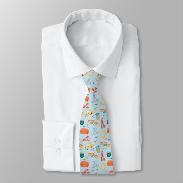 Classic FRIENDS™ Icons Pattern Tie (Tied)