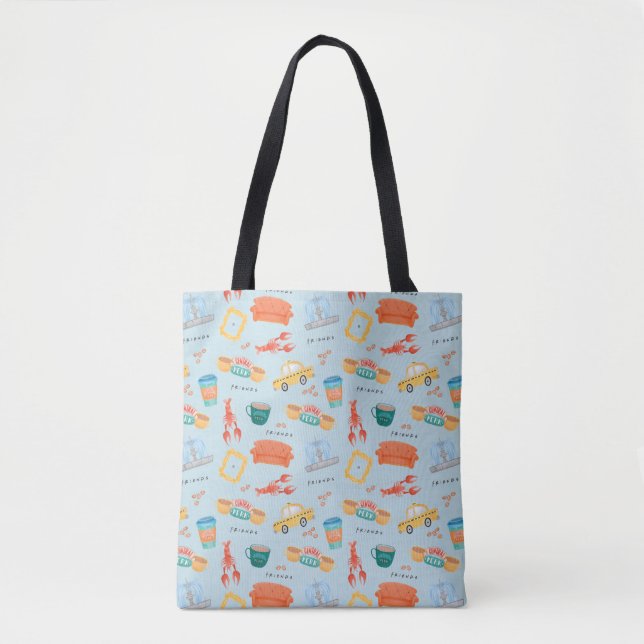 Classic FRIENDS™ Icons Pattern Tote Bag (Front)