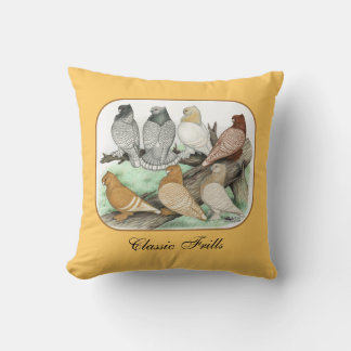 Classic Frill Pigeons Blondinettes Cushion