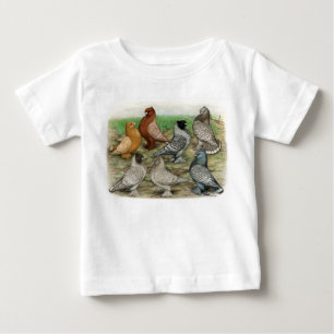Classic Frill Pigeons Laced Blondinettes Baby T-Shirt