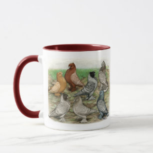 Classic Frill Pigeons Laced Blondinettes Mug