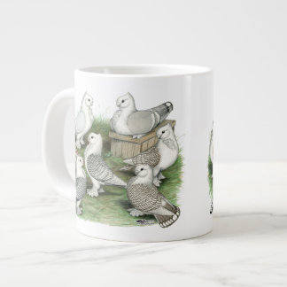 Classic Frill Pigeons Large Coffee Mug