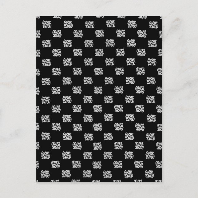 classic fuckyou pattern postcard (Front)