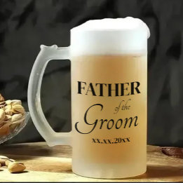 Classic Fully Customisable Wedding Beer Mug