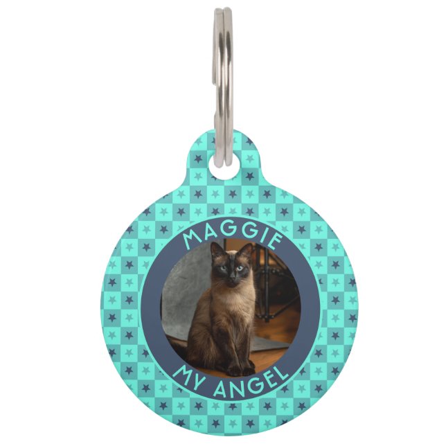 Classic Fur Parent Gift Square Print Pet Tag (Front)