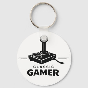Classic Gamer Retro Joystick keychain 