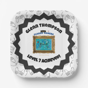 Classic Gamers Birthday Party Cool Play Plates