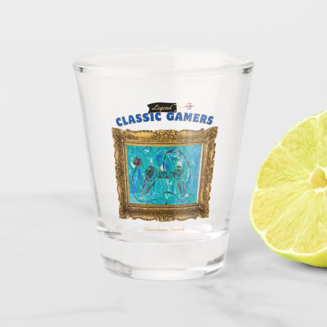 Classic Gamers Cool Play Shot Glass (Front)