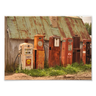 Classic Gas Pumps Photo Print