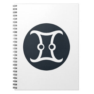 Classic Gemini Symbol Notebook