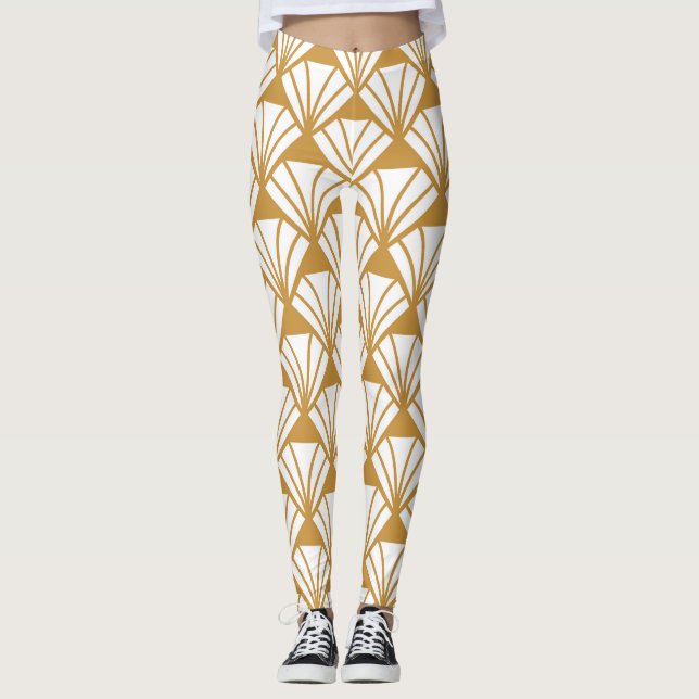Classic Geometric: Art Deco Elegance. Leggings (Front)