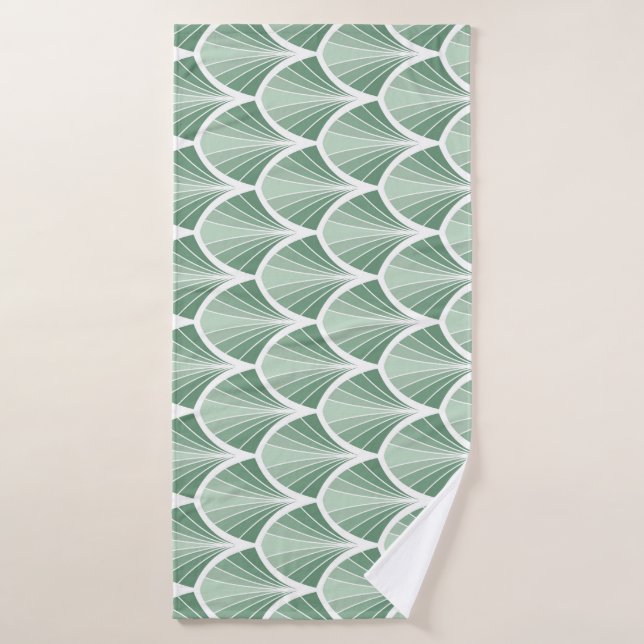 Classic Geometric: Art Deco Seamless Style Bath Towel (Bath Towel)