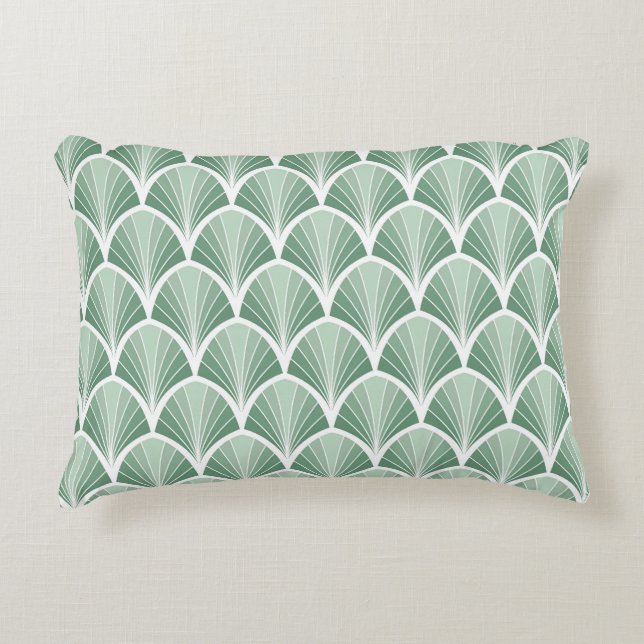 Classic Geometric: Art Deco Seamless Style Decorative Cushion (Front)