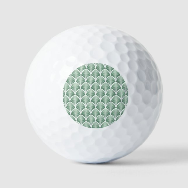 Classic Geometric: Art Deco Seamless Style Golf Balls (Front)