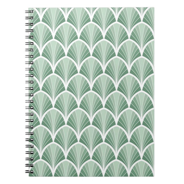 Classic Geometric: Art Deco Seamless Style Notebook (Front)