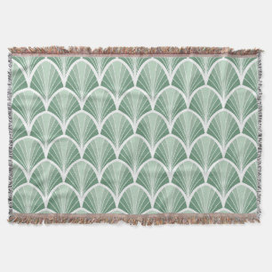 Classic Geometric: Art Deco Seamless Style Throw Blanket