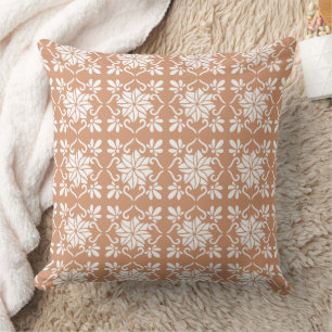 Classic Geometric Lattice & Diamond Micro-Pattern Cushion