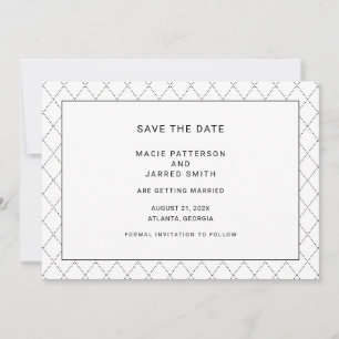 Classic Geometric Wedding Save The Date