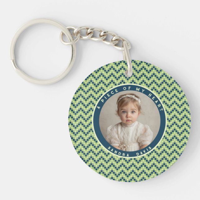 Classic Gifts For Him Stripe Pattern Key Ring (Front)