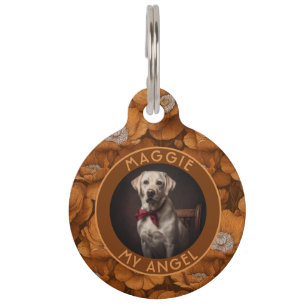 Classic Gifts For Pets Anemones Floral Pet Tag