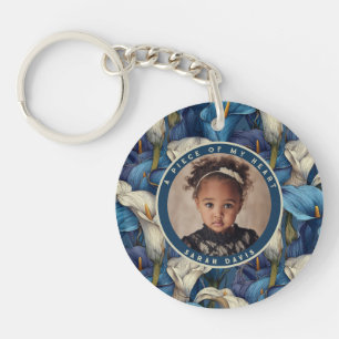 Classic Gifts For Sister Calla Lilies Flower Key Ring