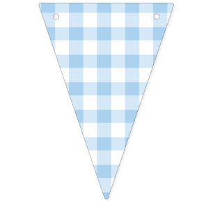 Classic Gingham Baby Blue Bunting