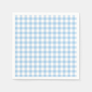 Classic Gingham Baby Blue Napkin