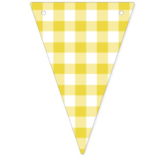 Classic Gingham Golden Yellow Bunting