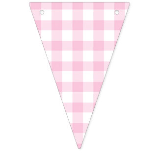 Classic Gingham Light Pink Bunting