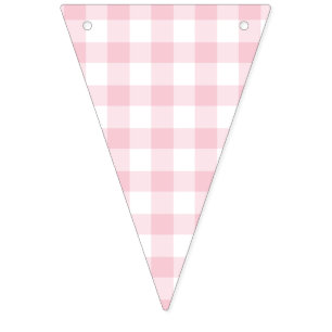 Classic Gingham Pink Bunting