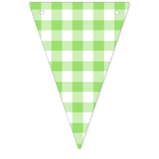 Classic Gingham Spring Green Bunting