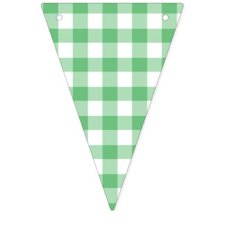 Classic Gingham Summer Green Bunting