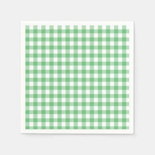 Classic Gingham Summer Green Napkin