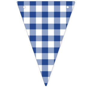Classic Gingham True Blue Bunting