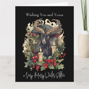Classic Goat Yule  Card