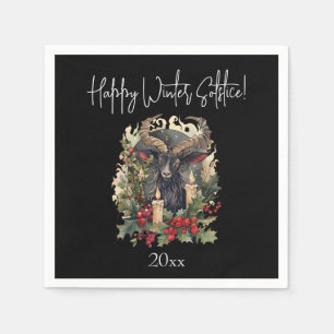 Classic Goat Yule Napkin