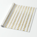 Classic Gold Botanical Leaf Pattern Wedding Wrappi Wrapping Paper<br><div class="desc">Wedding gift-giving in a faux gold hearts leaf pattern makes an awesome presentation.  Ideal for newlyweds,  bridal showers,  wedding showers,  new homes,  engagement showers,  and more.</div>