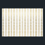 Classic Gold Botanical Leaf Pattern Wedding Wrapping Paper Sheet<br><div class="desc">Wedding gift-giving in a faux gold hearts leaf pattern makes an awesome presentation.  Ideal for newlyweds,  bridal showers,  wedding showers,  new homes,  engagement showers,  and more.</div>