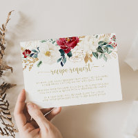 Classic Gold Burgundy Wedding Recipe Request