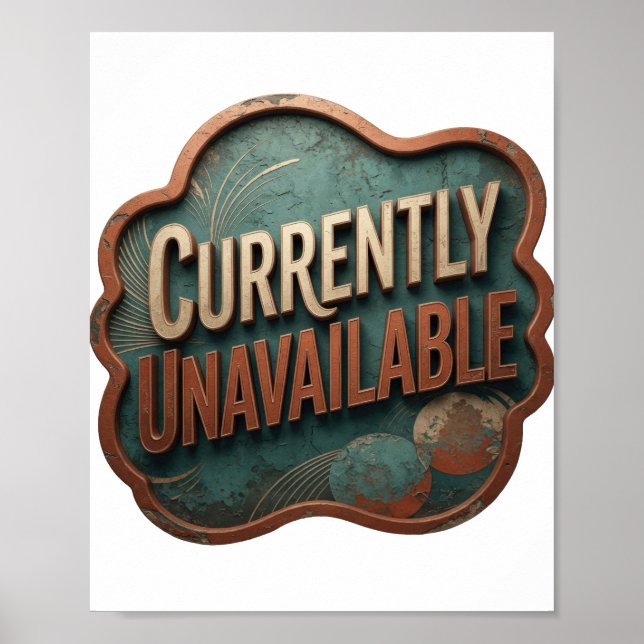 Classic Gold CURRENTLY UNAVAILABLE Artistic Motif Poster (Front)